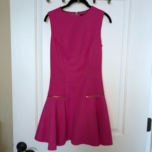 Ted Baker Fuchsia Drop Waist Dress, size 1